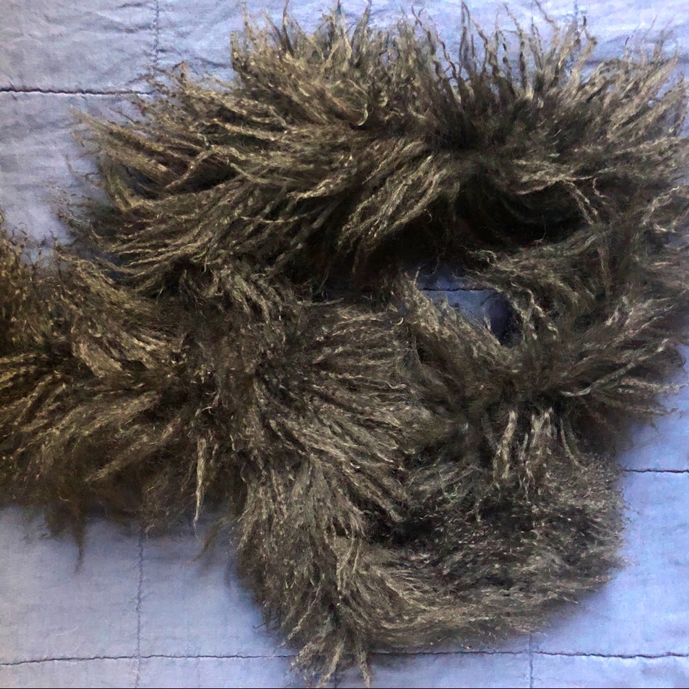 Black Mongolian Lamb SCARF